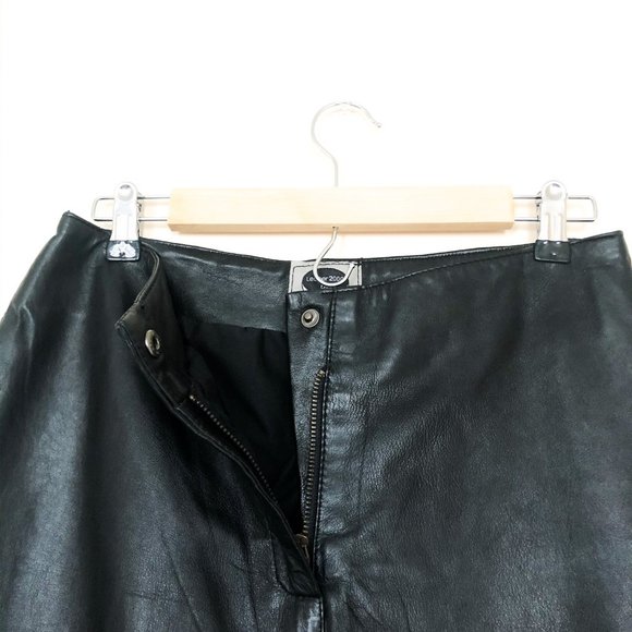 Genuine LEATHER 2000 Black Women's Pants size12 - Picture 6 of 8